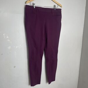 Theory Mandatory Junius Ponte Skinny Pants in Plum Size‎ 12